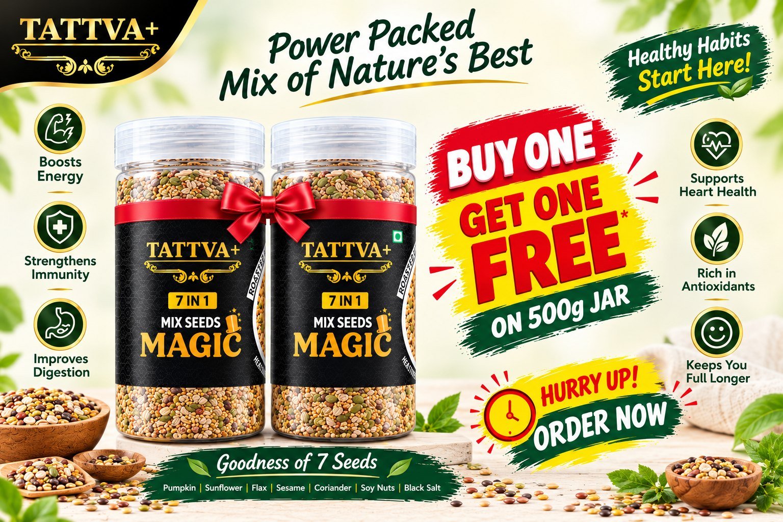 Buy 1 Get 1 Free — Mix Seeds Magic 500 g