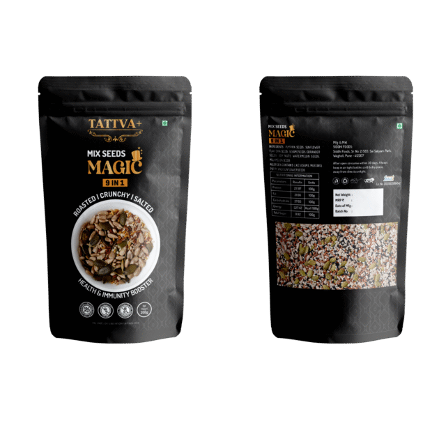 Tattva+ Mix Seeds Magic 9 IN 1 | Roasted, Crunchy & Salted | Ultimate Immunity Booster Snack